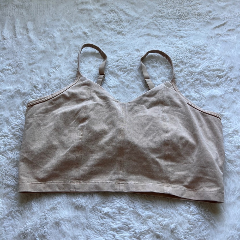 OFFLINE by Aerie OG Original Recharge Bralette Tan Minimal Support L Lightweight